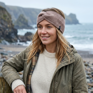 fita de cabelo inverno tricot bege sand dune coastland streetwear