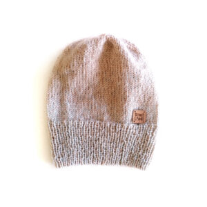 gorro inverno tricot slouchy bege azul claro la mohair coastal dune coastland streetwear