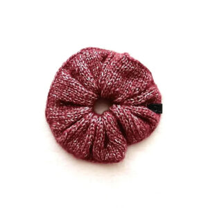 scrunchie inverno tricot bordeaux rosa brilho la mohair coastland streetwear