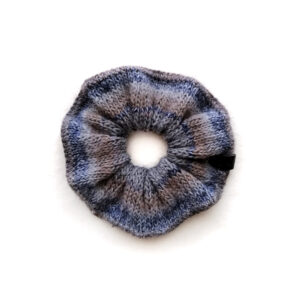 scrunchie inverno tricot castanho azul mesclado deep currents coastland streetwear