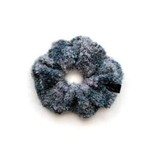 scrunchie inverno tricot azul cinza algodao ocean mist coastland streetwear