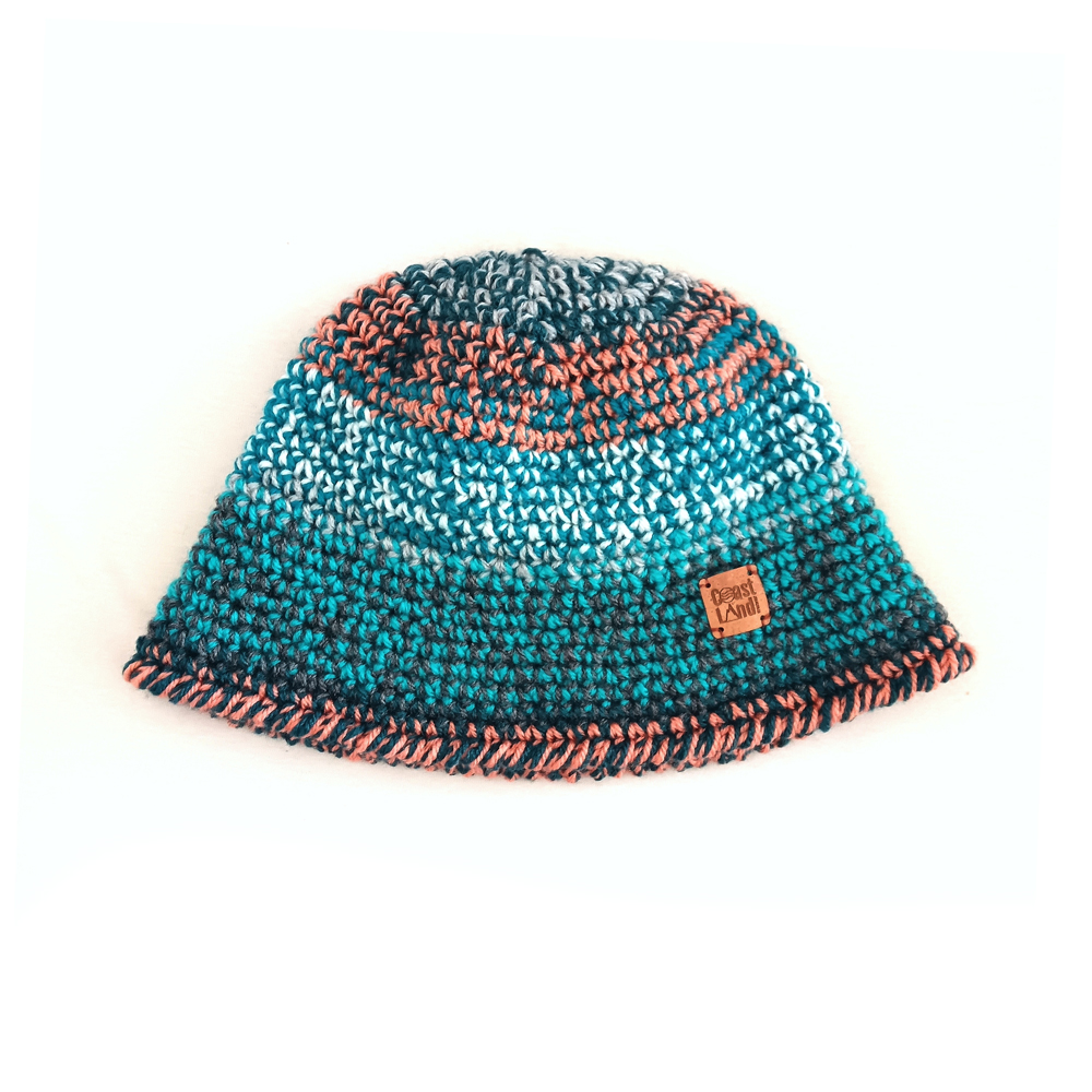 bucket hat inverno crochet ocean tide coastland
