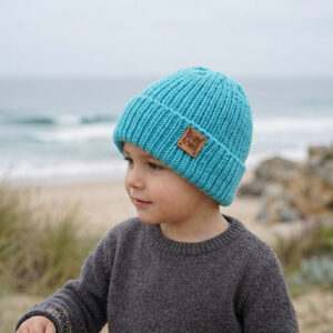 gorro inverno crianca tricot azul turquesa pescador turquoise tide coastland streetwear