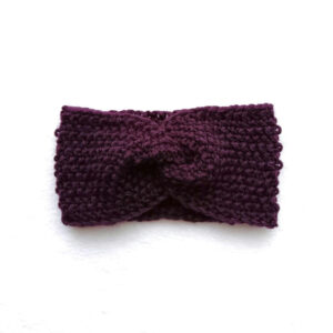 fita de cabelo inverno tricot bordo burgundy berry wine coastland streetwear