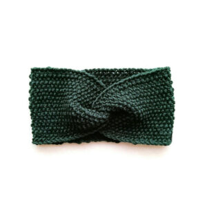 fita de cabelo inverno tricot verde escuro forest coast coastland streetwear