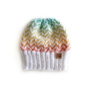 gorro inverno tricot mulher branco chevron pastel la virgem coastland streetwear