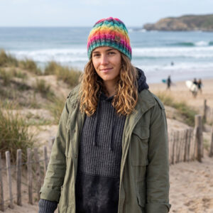 gorro inverno tricot trancas multicolorido la virgem sunset waves coastland streetwear