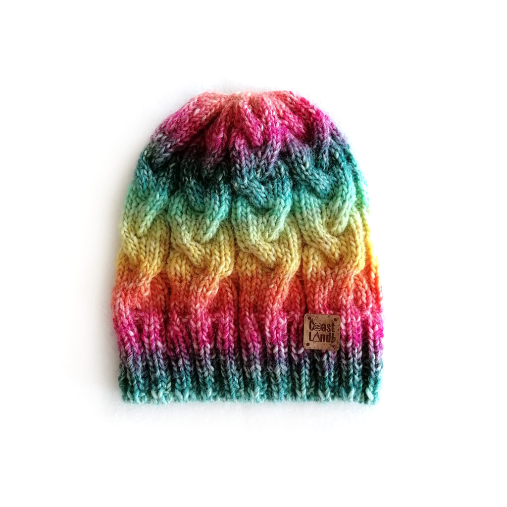gorro inverno tricot trancas multicolorido la virgem sunset waves coastland streetwear
