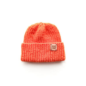 gorro inverno crianca tricot laranja vivo pescador orange spark coastland streetwear