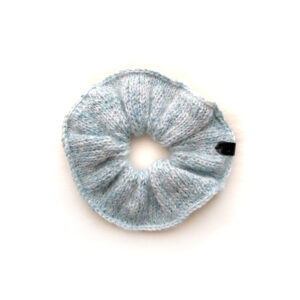 scrunchie inverno tricot azul claro algodao light sky coastland streetwear