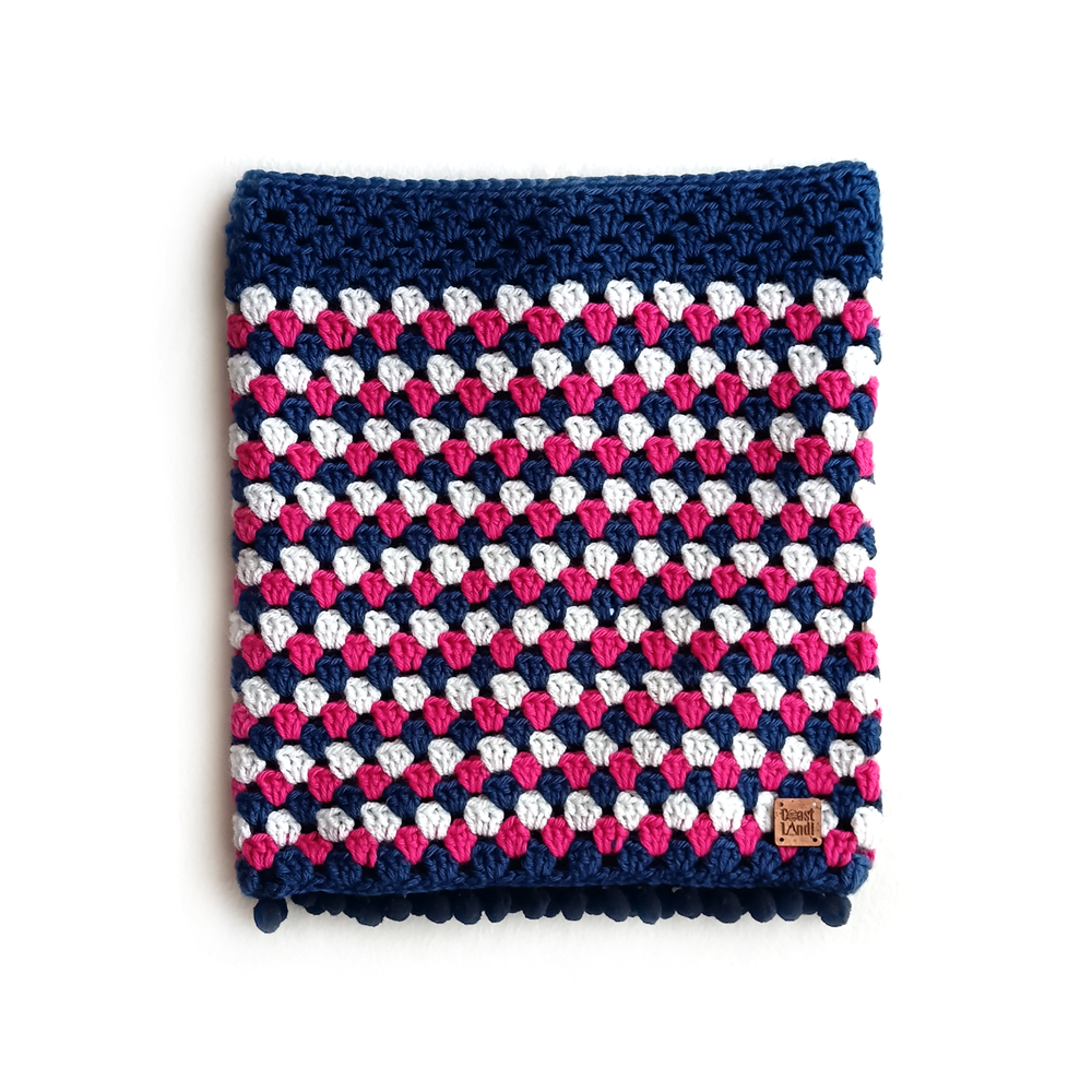 gola inverno crochet forro veludo azul rosa pompons velvet berry coastland streetwear